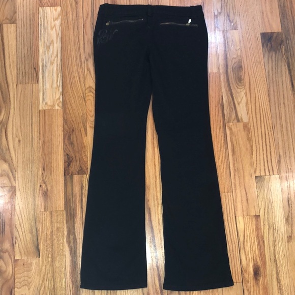 ROCAWEAR Y2K VINTAGE black denim suit Pantsuit  Denim Set Jacket L  / Jeans 7 - Picture 13 of 17